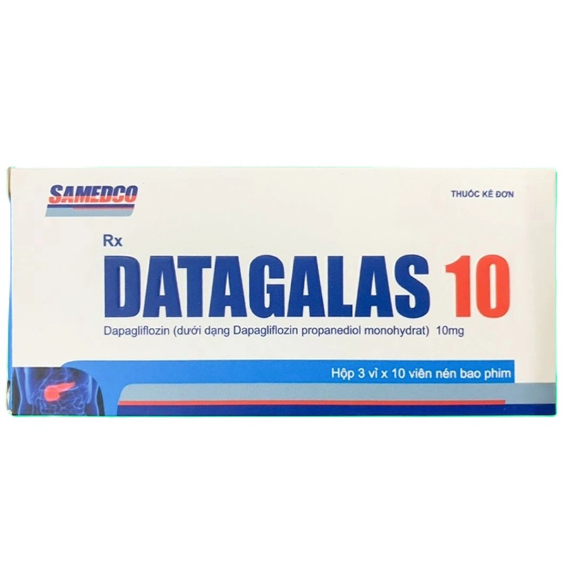 Datagalas 10 điều trị đái tháo đường tuýp 2 (3 vỉ x 10 viên) - 