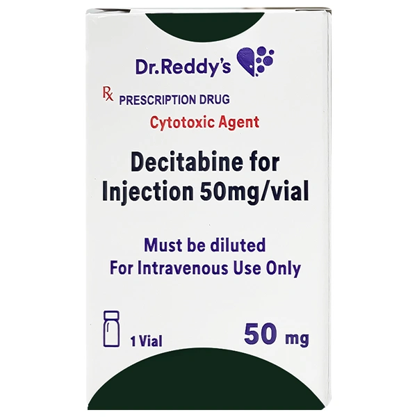 Bột pha tiêm Decitabine Dr.Reddy's 50mg trị bệnh bạch cầu dòng tủy cấp