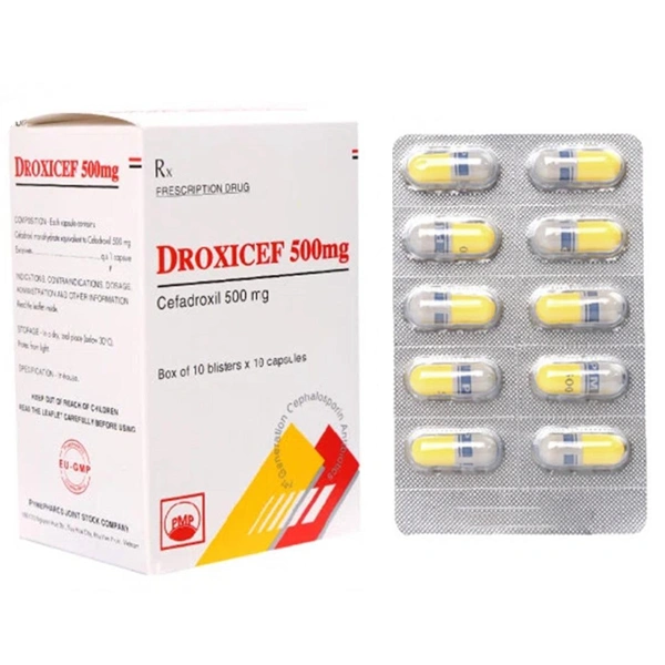 Droxicef 500mg điều trị nhiễm khuẩn đường tiết niệu, đường hô hấp