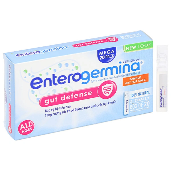 Hỗn dịch men vi sinh Enterogermina 2 tỷ/5ml trị rối loạn tiêu hóa