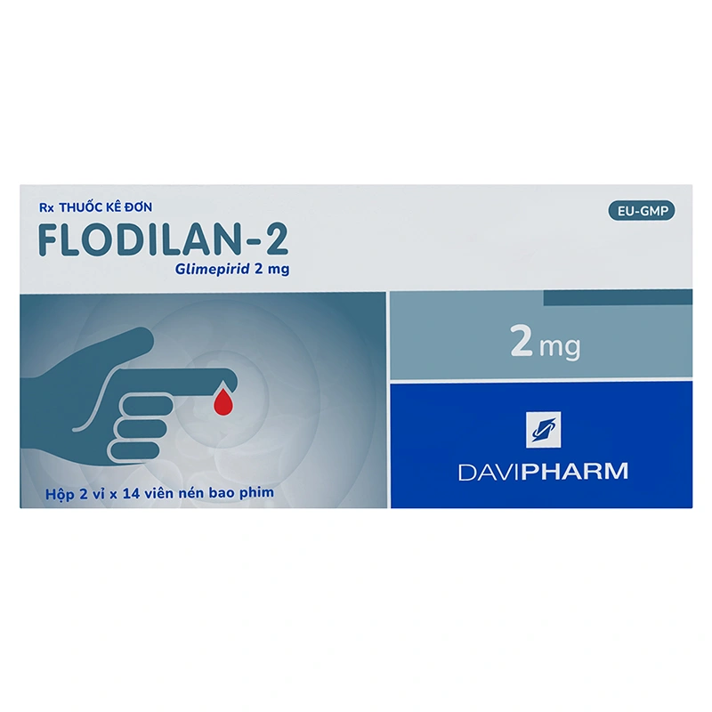Flodilan-2 hỗ trợ cho chế độ ăn kiêng ở bệnh nhân bị tiểu đường (2 vỉ x 14 viên) - 