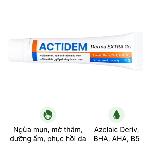 Actidem Derma Extra Gel giảm mụn, mờ thâm