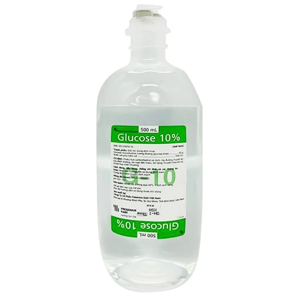 Dung dịch tiêm truyền Glucose 10% Fresenius Kabi điều trị hạ đường huyết