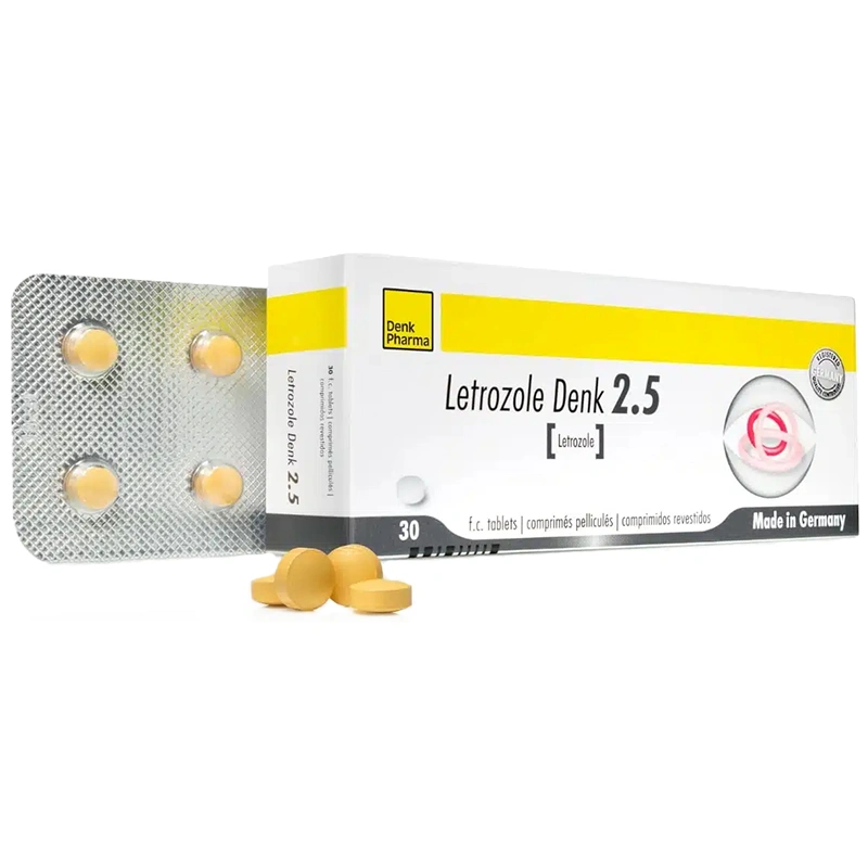 Letrozole Denk 2.5 điều trị ưng thư vú (3 vỉ x 10 viên) - 