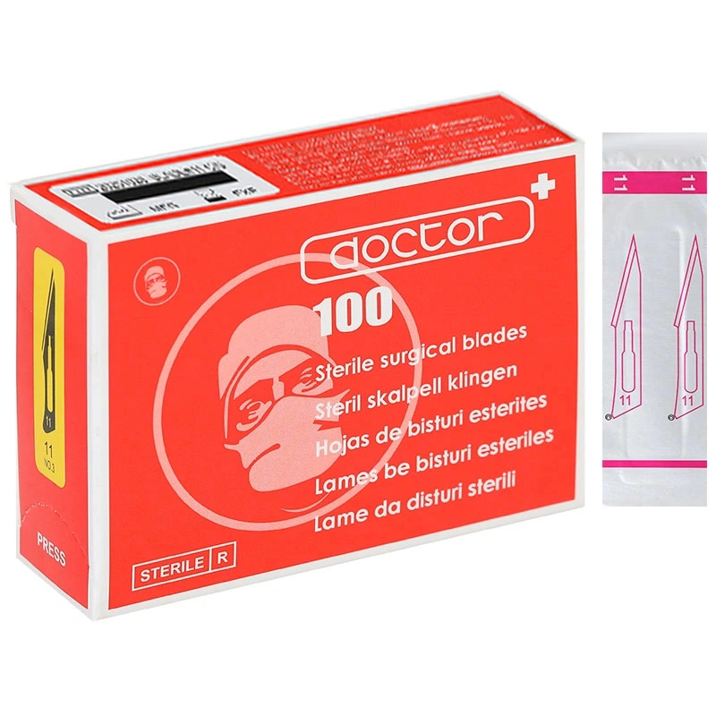 Lưỡi dao mổ Doctor số 11 hộp 100 cái - 