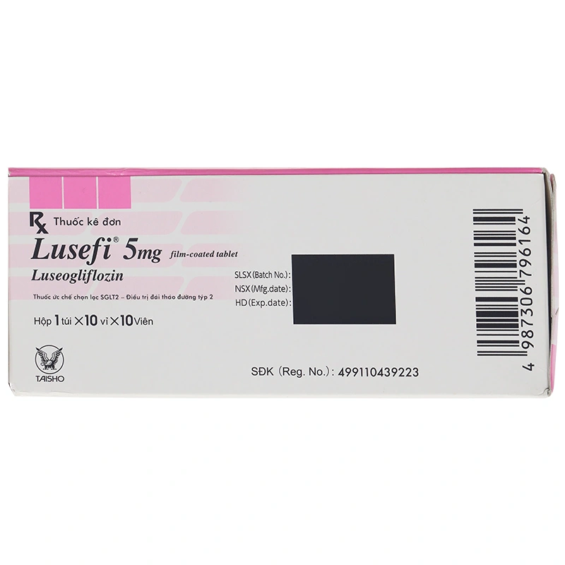 Lusefi 5mg trị đái tháo đường tuýp 2 (10 vỉ x 10 viên) 07/2026 ...