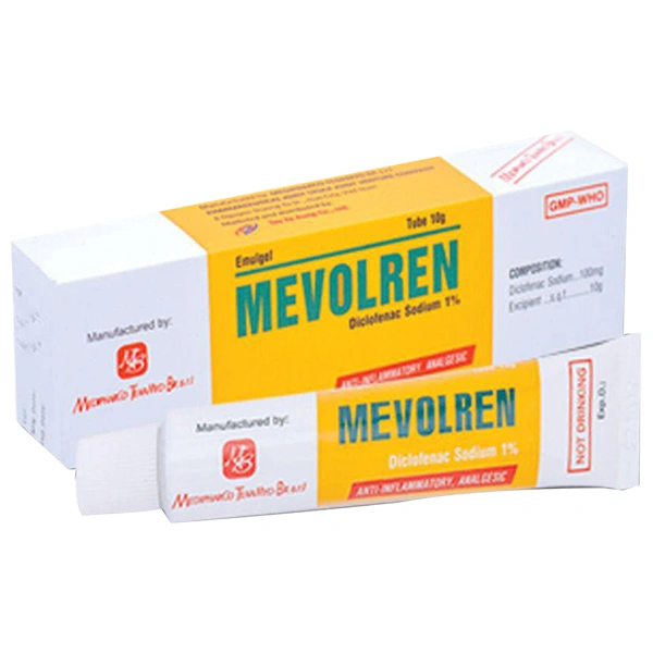 Gel bôi da Mevolren giảm đau trong các trường hợp viêm cơ, gân, khớp