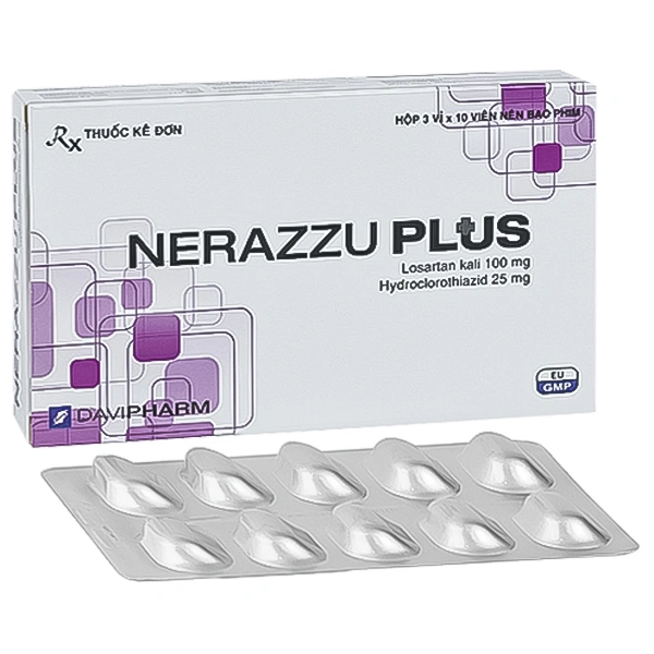 Nerazzu-Plus điều trị tăng huyết áp vô căn