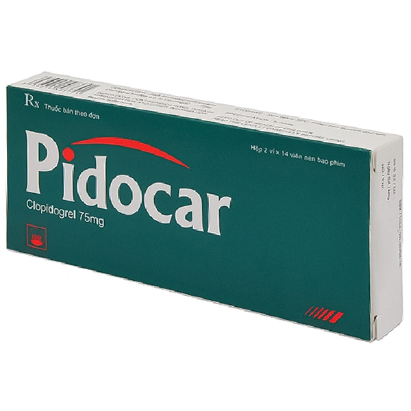 Pidocar 75mg dự phòng biến cố do huyết khối tim mạch