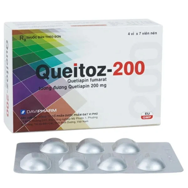Queitoz 200mg điều trị tâm thần phân liệt và rối loạn lưỡng cực