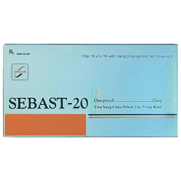 Sebast-20 điều trị và dự phòng loét dạ dày, tá tràng