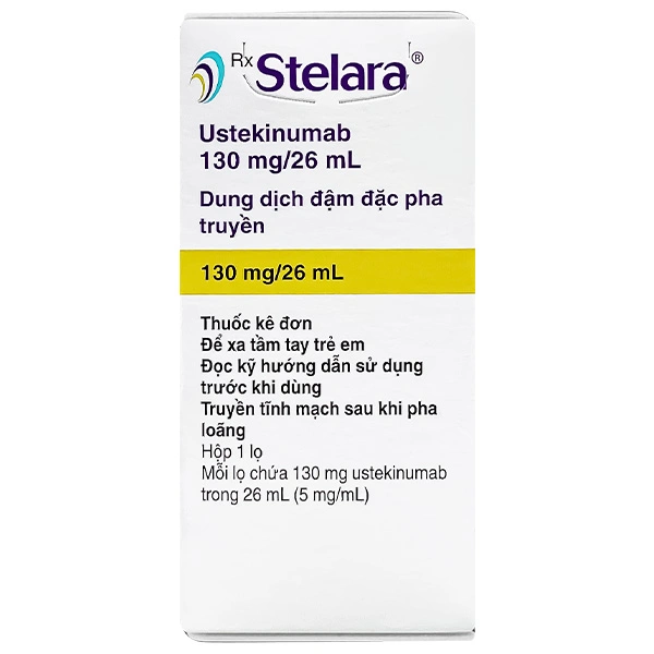 Dung dịch pha truyền Stelara 130mg/26mL điều trị bệnh Crohn, viêm loét đại tràng