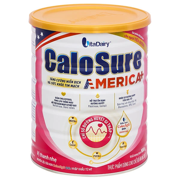Sữa bột Calosure America+ dành cho người tiểu đường