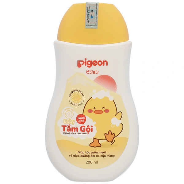 Tắm gội toàn thân Pigeon Hoa Hướng Dương cấp ẩm cho da bé