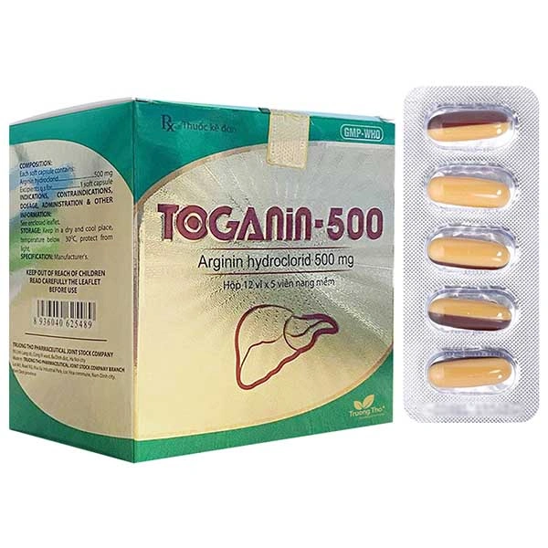 Toganin-500 điều trị tăng amoniac máu, rối loạn khó tiêu
