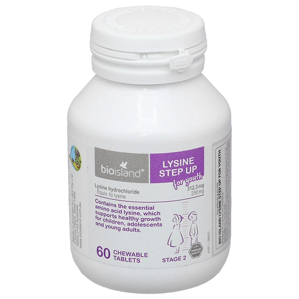 Bio Island Lysine Step Up For Youth cải thiện tình trạng kém ăn