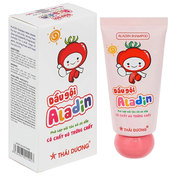 Dầu gội dược liệu Aladin điều trị chấy, loại bỏ trứng chấy tuýp 30g