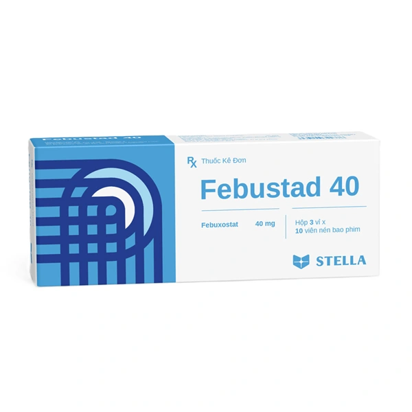 Febustad 40 điều trị tăng acid uric huyết mạn tính
