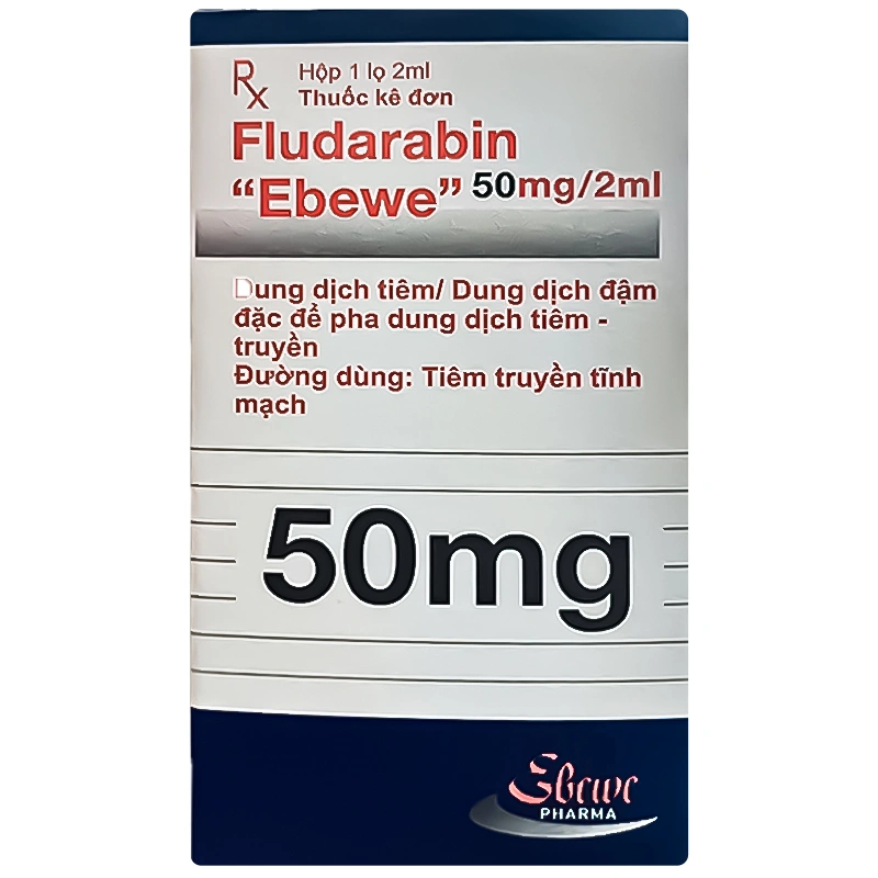 Flubarabin 50mg/2ml bạch cầu dòng lympho mạn tính tế bào B (1 lọ x 2ml) - 