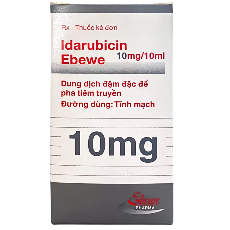 Idarubicin 10mg/10ml trị bệnh bạch cầu (1 lọ x 10ml) - 