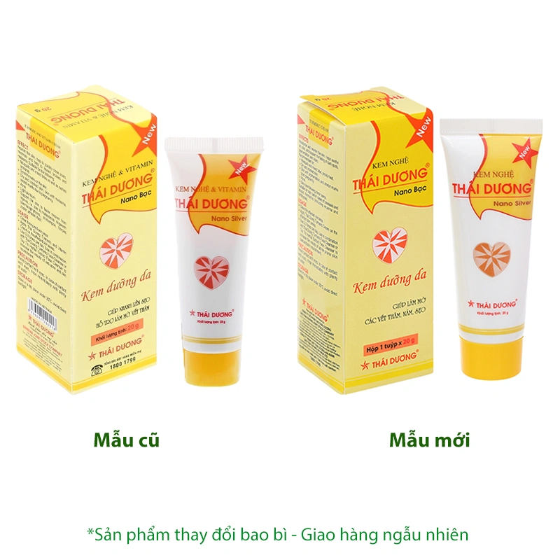 Kem nghệ Thái Dương Nano Bạc dưỡng da, mờ sẹo, mờ thâm tuýp 20g - 