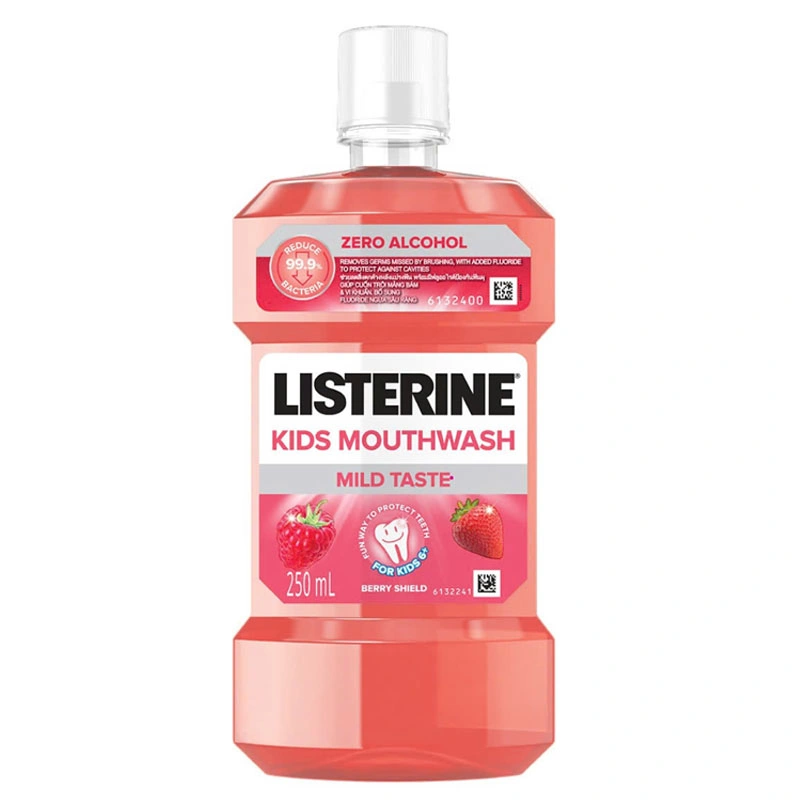 Nước súc miệng Listerine Kids Mouthwash ngừa sâu răng, sạch mảng bám chai 250ml - 1