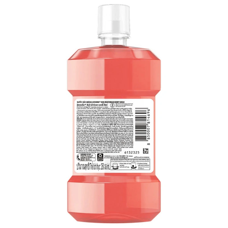 Nước súc miệng Listerine Kids Mouthwash ngừa sâu răng, sạch mảng bám chai 250ml - 2