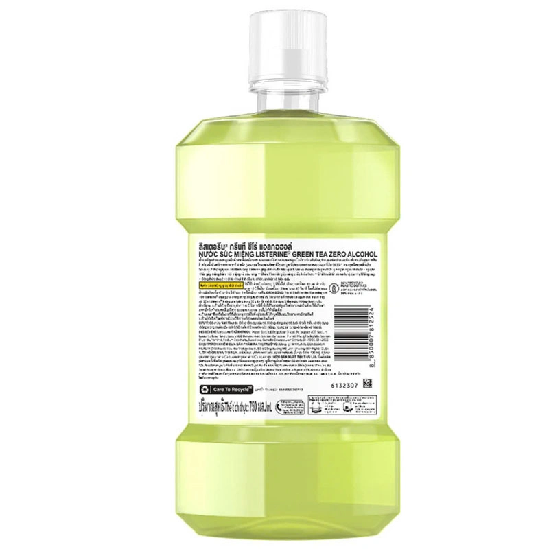 Nước súc miệng Listerine Natural Green Tea không cay ngừa mảng bám chai 250ml - 7
