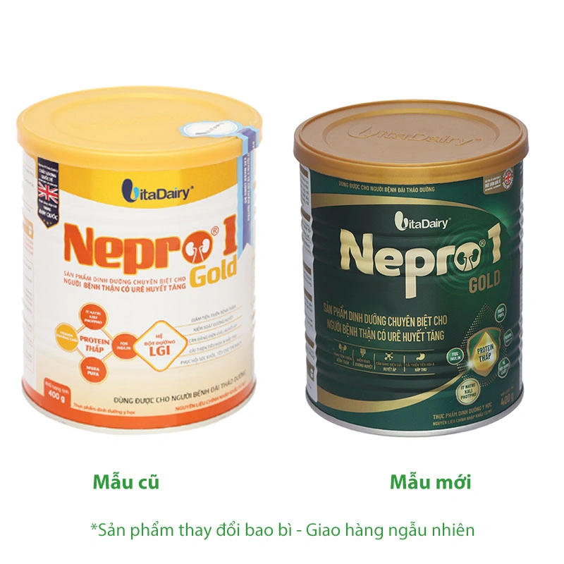 Sản phẩm dinh dưỡng chuyên biệt cho người bệnh thận có ure huyết tăng Nepro 1 gold - 