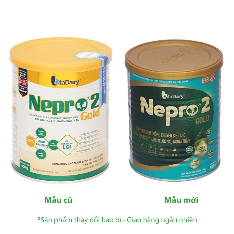 Sản phẩm dinh dưỡng chuyên biệt cho người bệnh suy thận có lọc máu ngoài thận Nepro 2 Gold - 