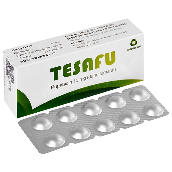 Tesafu 10mg điều trị triệu chứng viêm mũi dị ứng, mày đay