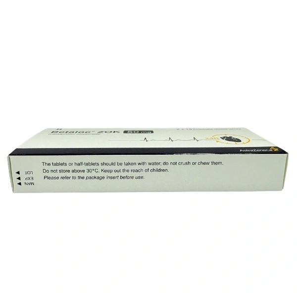 Betaloc ZOK 50mg trị tăng huyết áp, đau thắt ngực (2 vỉ x 14 viên) - 2