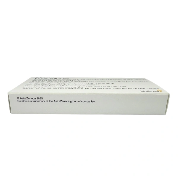 Betaloc ZOK 50mg trị tăng huyết áp, đau thắt ngực (2 vỉ x 14 viên) - 3