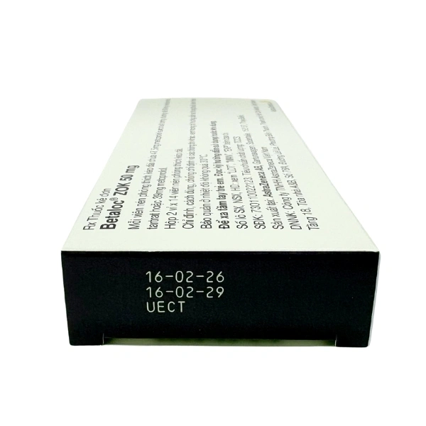 Betaloc ZOK 50mg trị tăng huyết áp, đau thắt ngực (2 vỉ x 14 viên) - 4