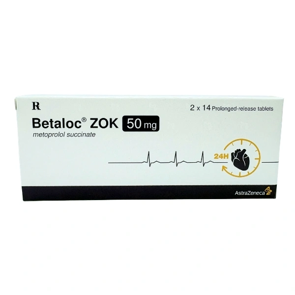 Betaloc ZOK 50mg trị tăng huyết áp, đau thắt ngực (2 vỉ x 14 viên) - 10