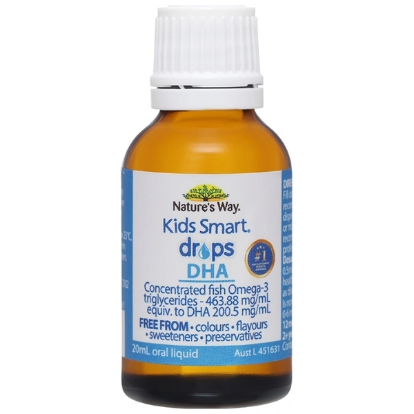 Combo 2 lọ Thực phẩm bảo vệ sức khỏe Nature's Way Kids Smart Drops DHA 20ml - 6