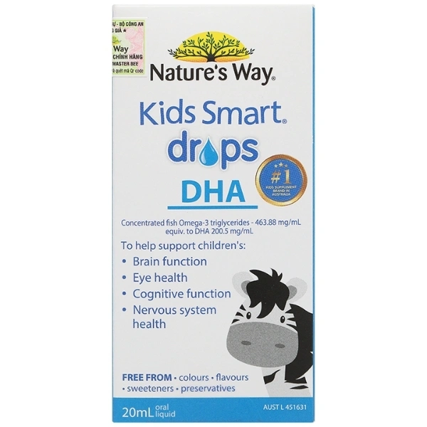 Combo 2 lọ Thực phẩm bảo vệ sức khỏe Nature's Way Kids Smart Drops DHA 20ml - 2