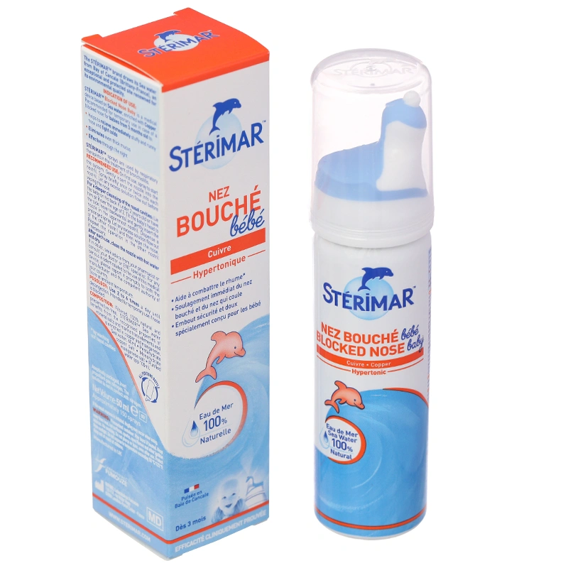 Dung dịch xịt mũi baby STERIMAR Blocked Nose Hygiene giảm nghẹt mũi cho bé chai 50ml - 