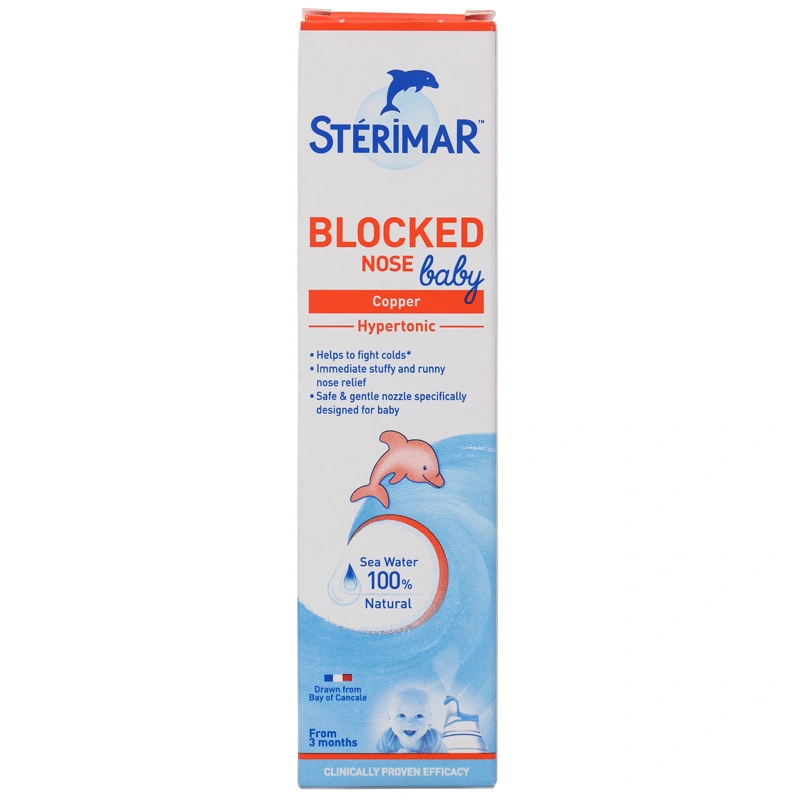 Dung dịch xịt mũi baby STERIMAR Blocked Nose Hygiene giảm nghẹt mũi cho bé chai 50ml - 4
