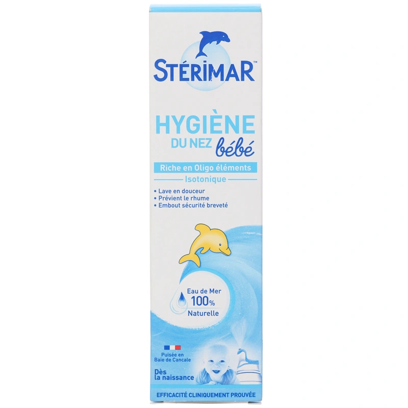 Dung dịch xịt mũi baby STERIMAR Nose Hygiene làm sạch mũi cho trẻ chai 100ml - 