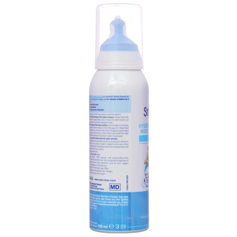 Dung dịch xịt mũi baby STERIMAR Nose Hygiene làm sạch mũi cho trẻ chai 100ml - 6