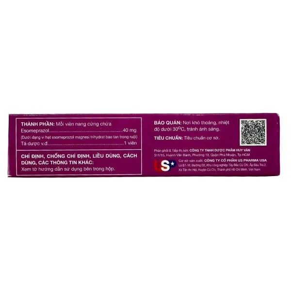 Esomeprazol 40-HV điều trị trào ngược dạ dày, thực quản (3 vỉ x 10 viên) - 2