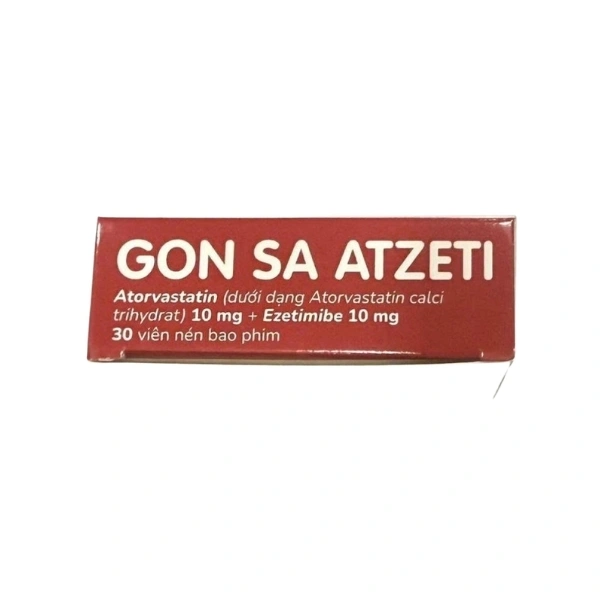Gon Sa Atzeti 10/10mg trị rối loạn mỡ máu (3 vỉ x 10 viên) - 2