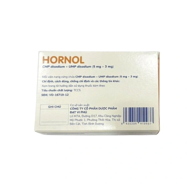 Hornol trị đau dây thần kinh, thần kinh ngoại biên (3 vỉ x 10 viên) - 3