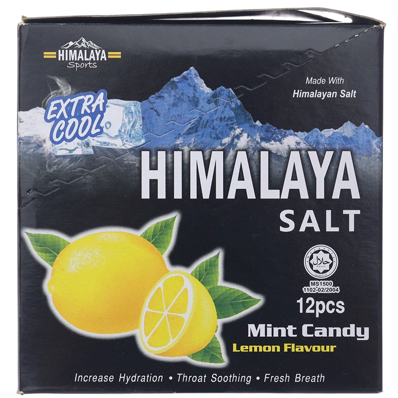 Kẹo Himalaya Salt Mint Lemon thông cổ, giảm ho (12 gói x 15g) - 