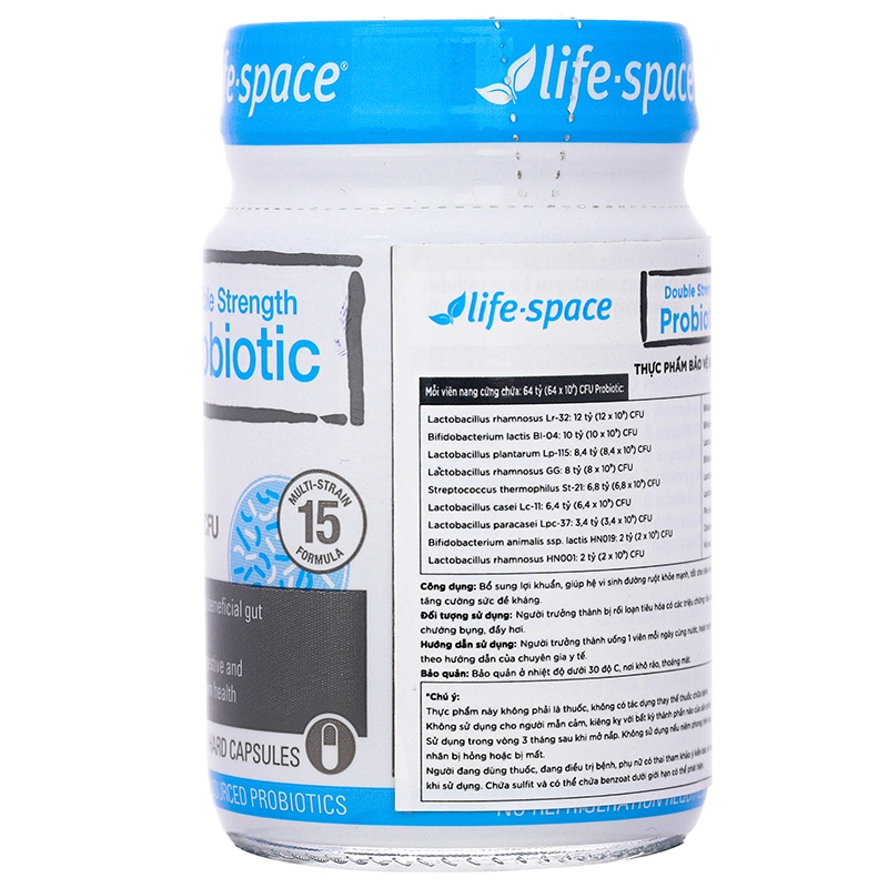 Life-Space Double Strength Probiotic bổ sung lợi khuẩn Lọ 30 viên - 1