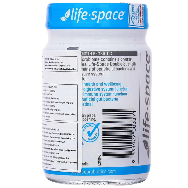 Life-Space Double Strength Probiotic bổ sung lợi khuẩn Lọ 30 viên - 2