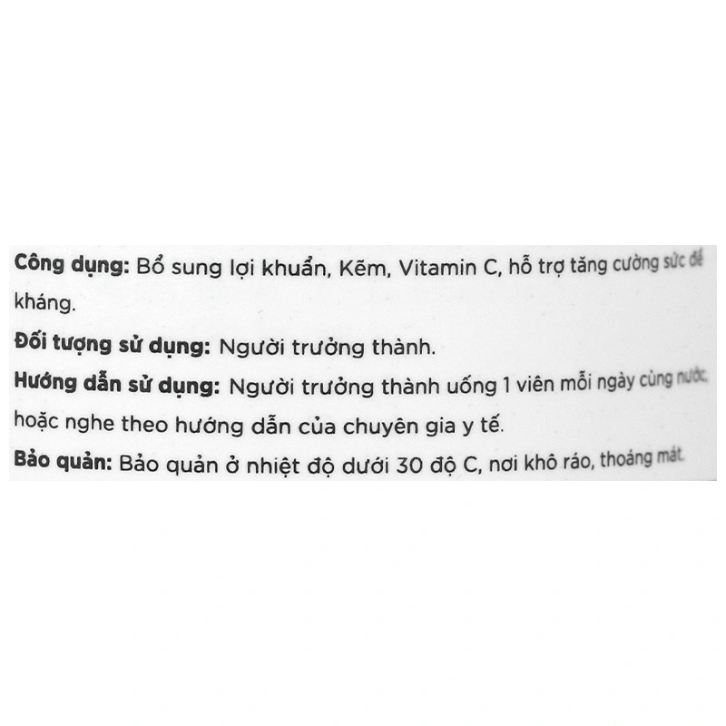 Life-Space Immune Support Probiotic tăng cường sức đề kháng Lọ 60 viên - 4