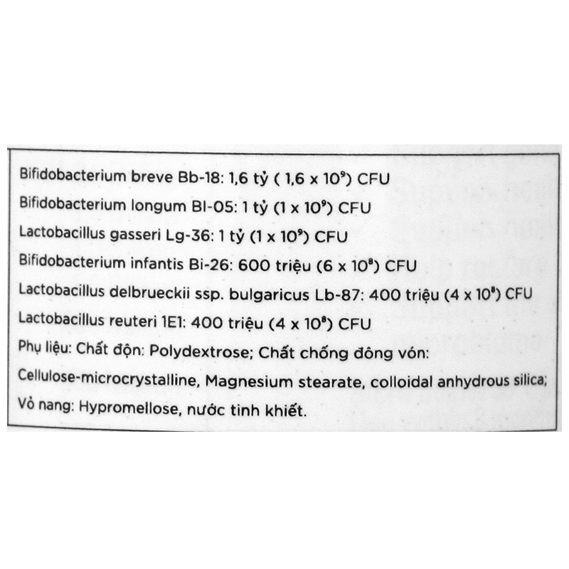 Life-Space Immune Support Probiotic tăng cường sức đề kháng Lọ 60 viên - 8