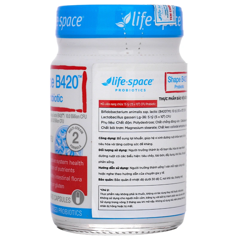 Life-Space Shape B420 Probiotic bổ sung lợi khuẩn Lọ 60 viên - 3